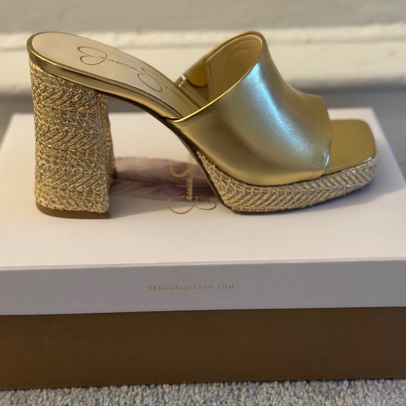 JESSICA SIMPSON Kashet Platform Block-Heel Dress Sandals - Picture 1 of 3